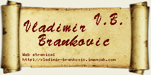 Vladimir Branković vizit kartica